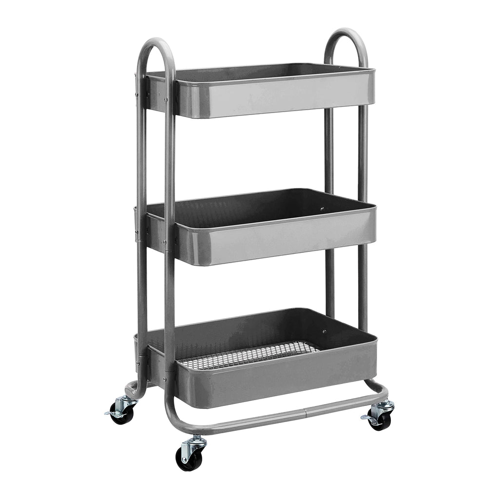 3-Tier Rolling Kitchen Cart with Lockable Wheels R683