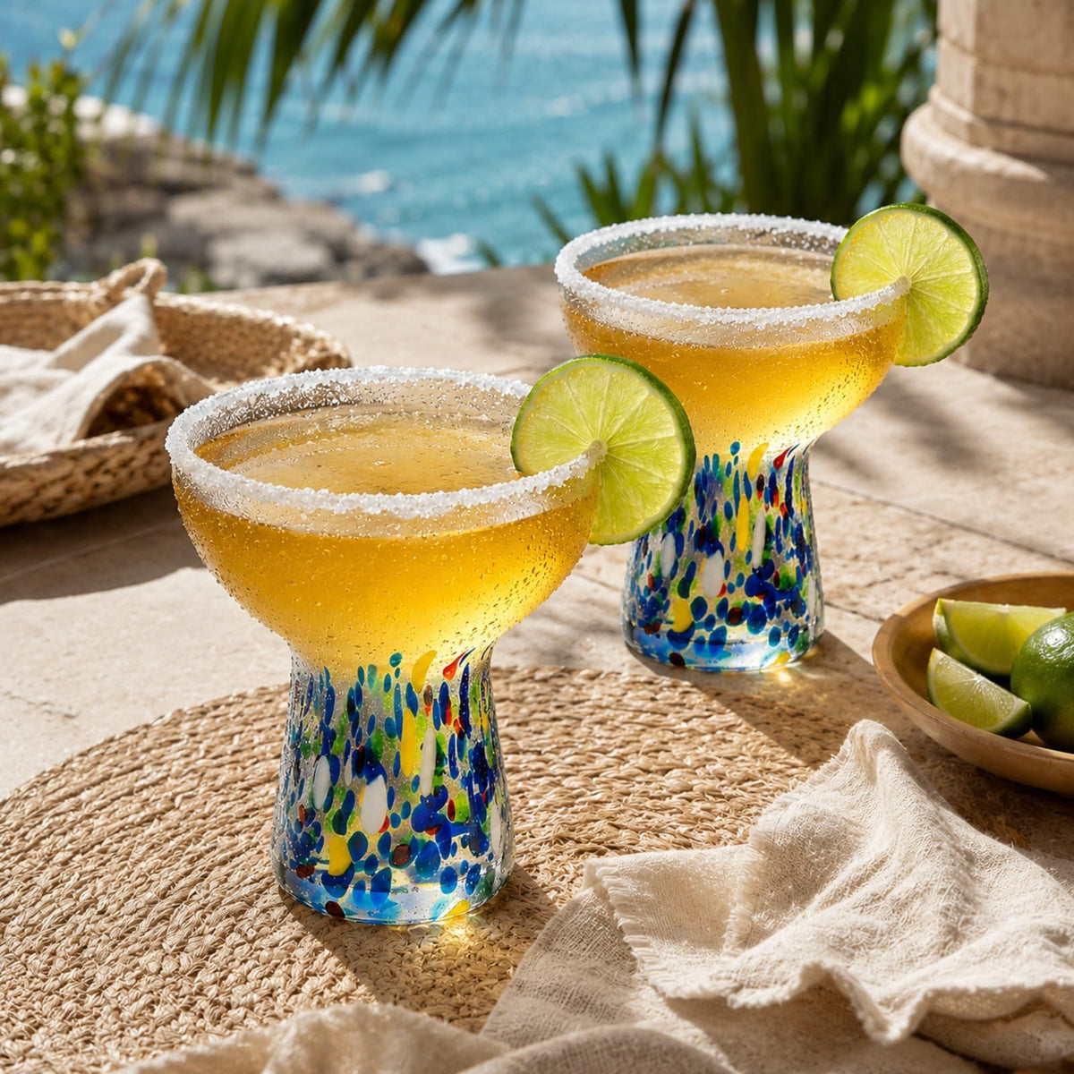 Stemless Margarita Glasses Set of 4 J208