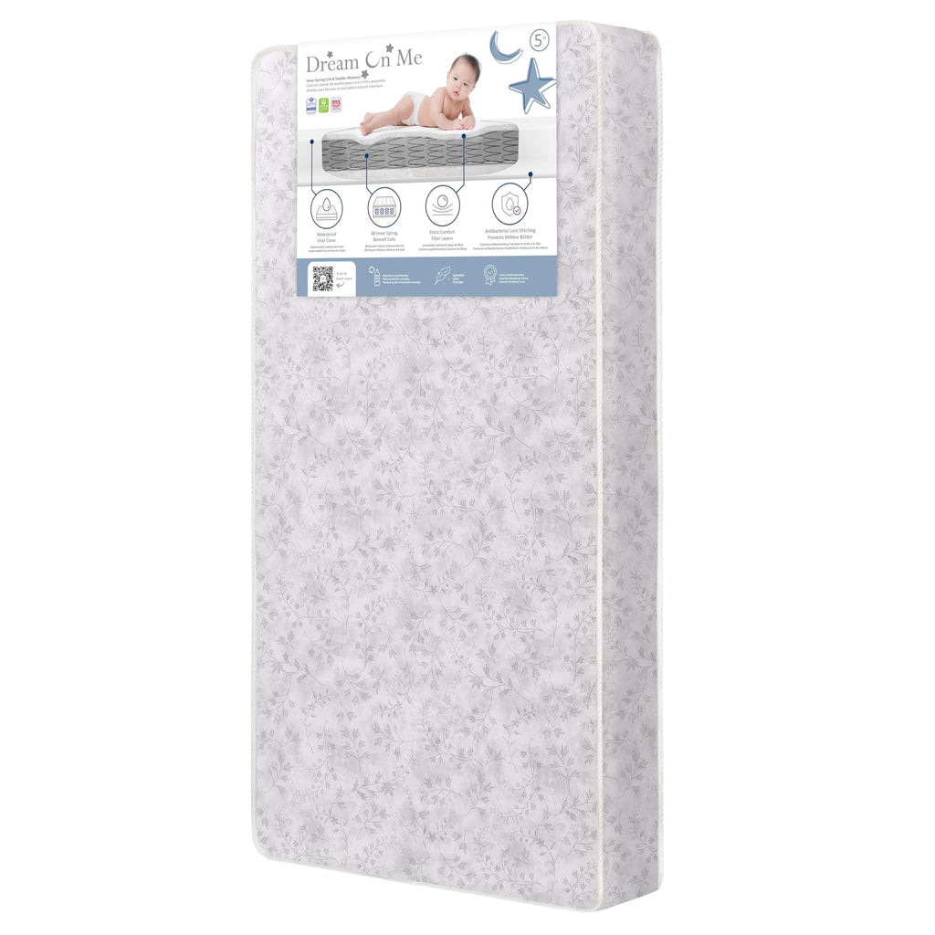 Baby Crib Mattress, Reversible, Waterproof Cover, 52" x 28" x 5" M70575