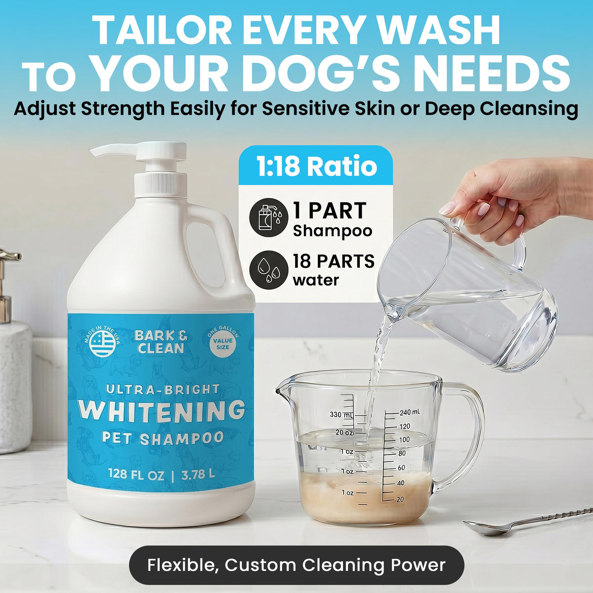 Whitening Dog Shampoo with Pump, 1 Gallon Aloe Coconut J20497