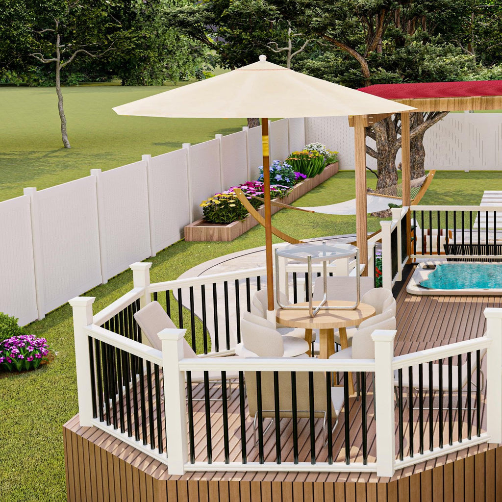 105 Pack 26" Black Aluminum Deck Balusters U5691