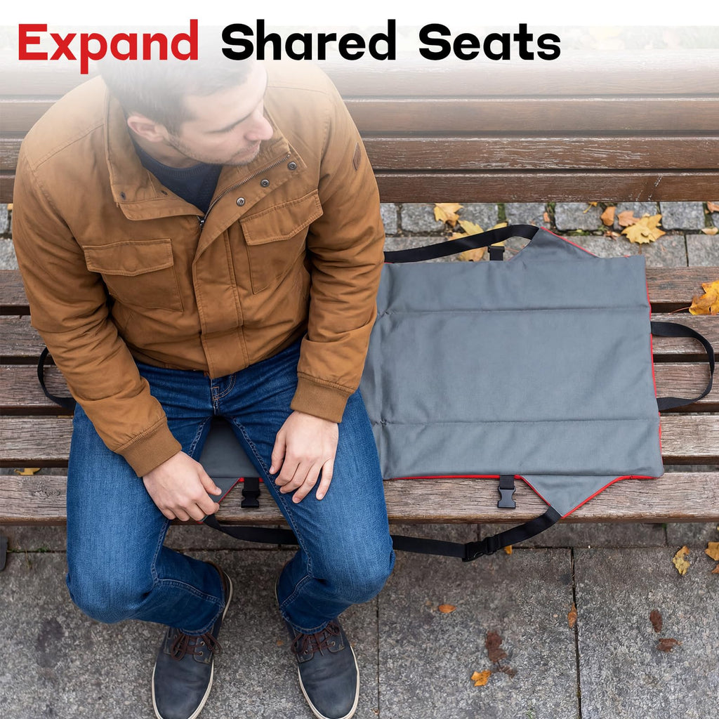2 Pack Foldable Stadium Seats with Back Support Y959
