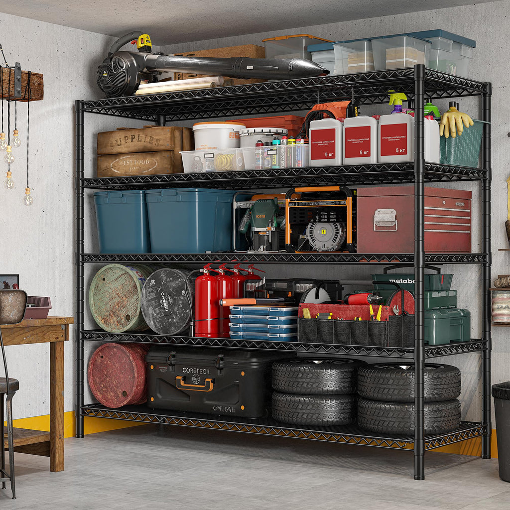 85.7" 5-Tier Adjustable Garage Shelving P3077