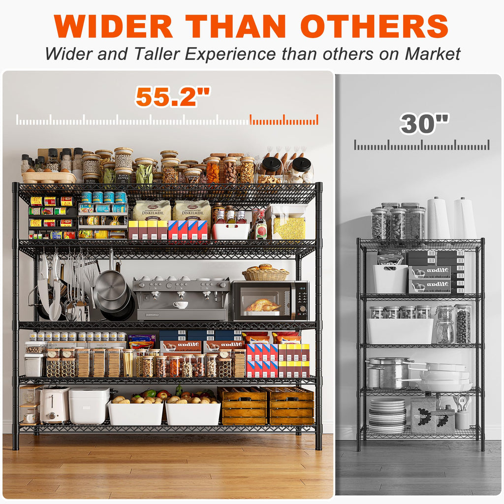 85.7" 5-Tier Adjustable Garage Shelving P3077