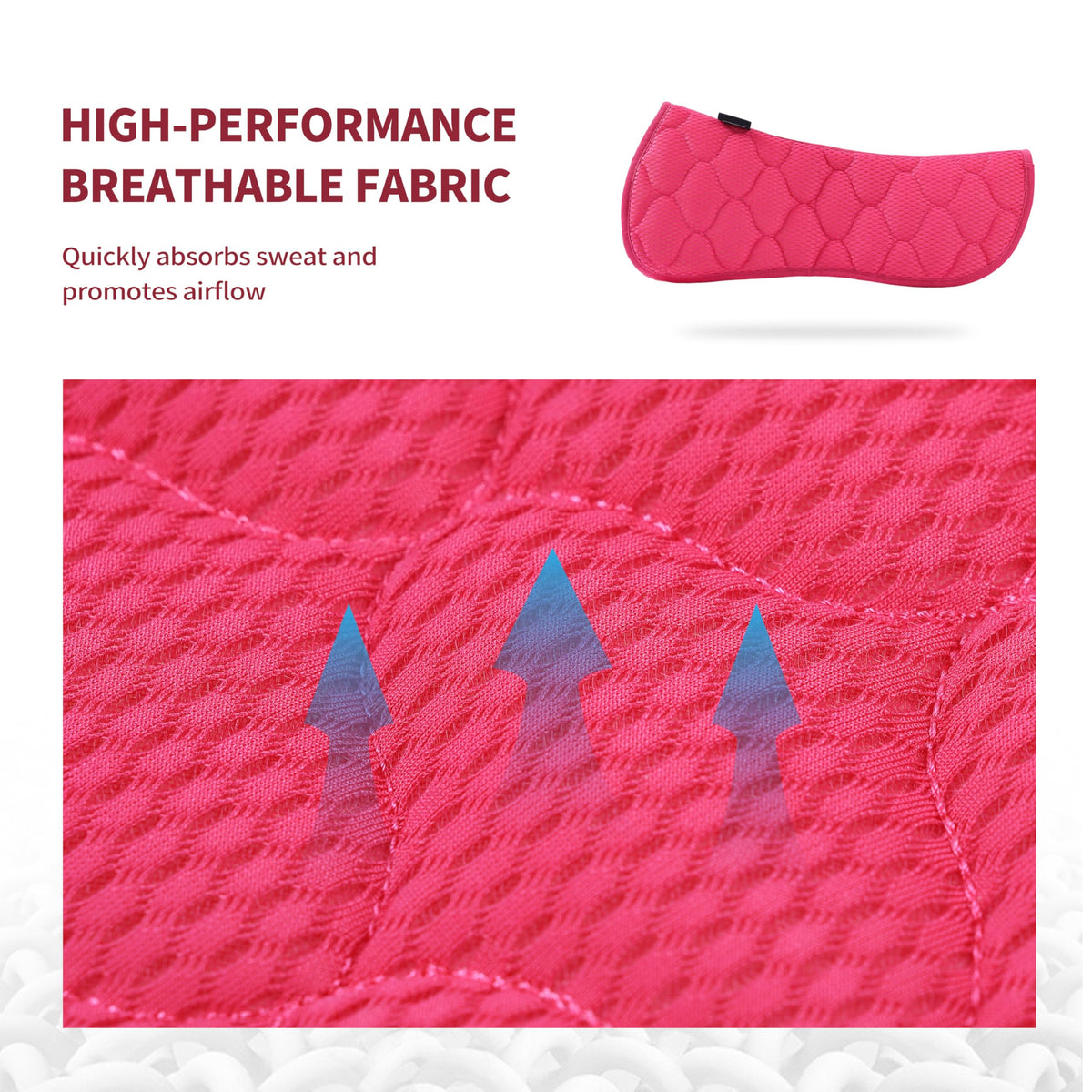 Mesh English Saddle Half Pad Z642561