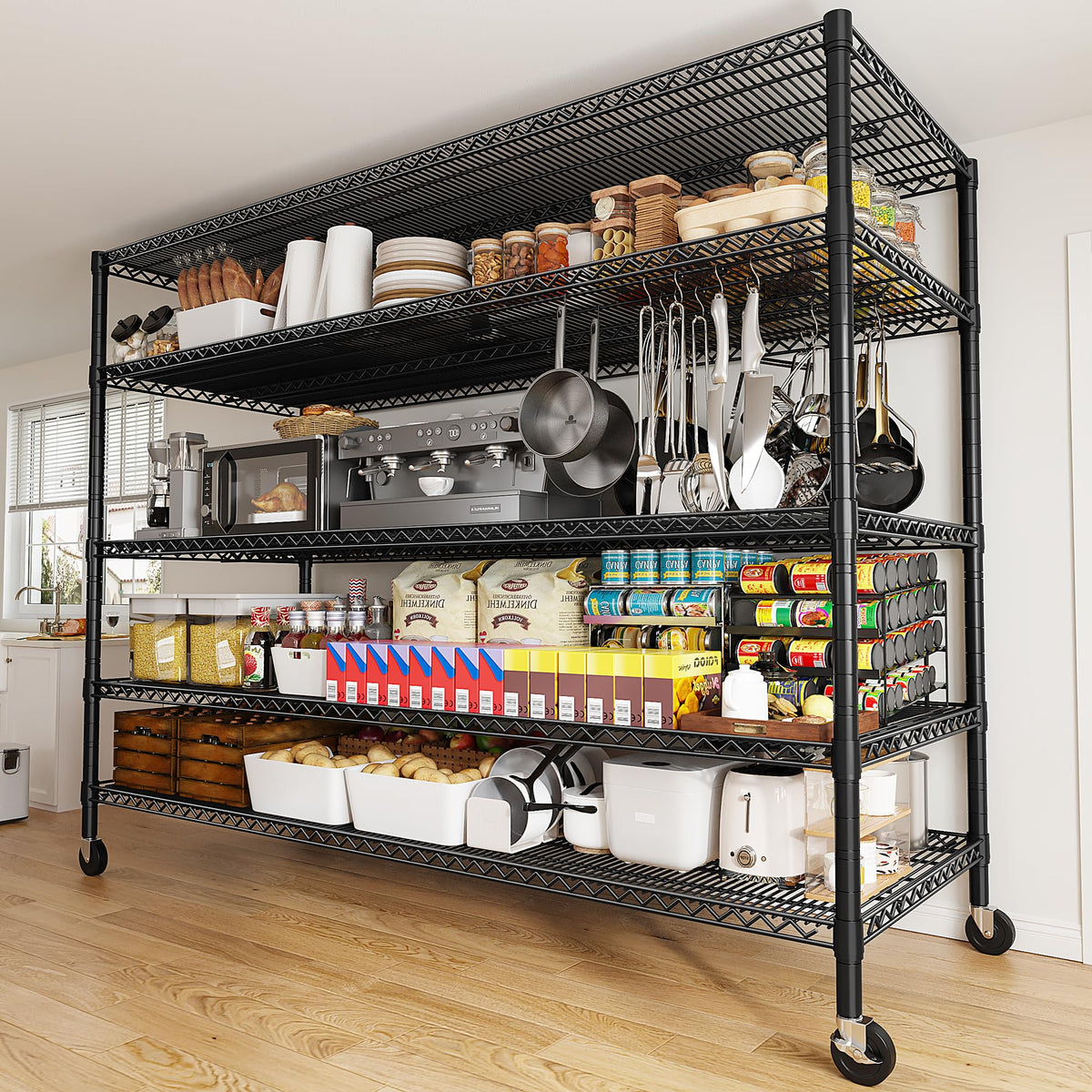 85.7" 5-Tier Adjustable Garage Shelving P3077